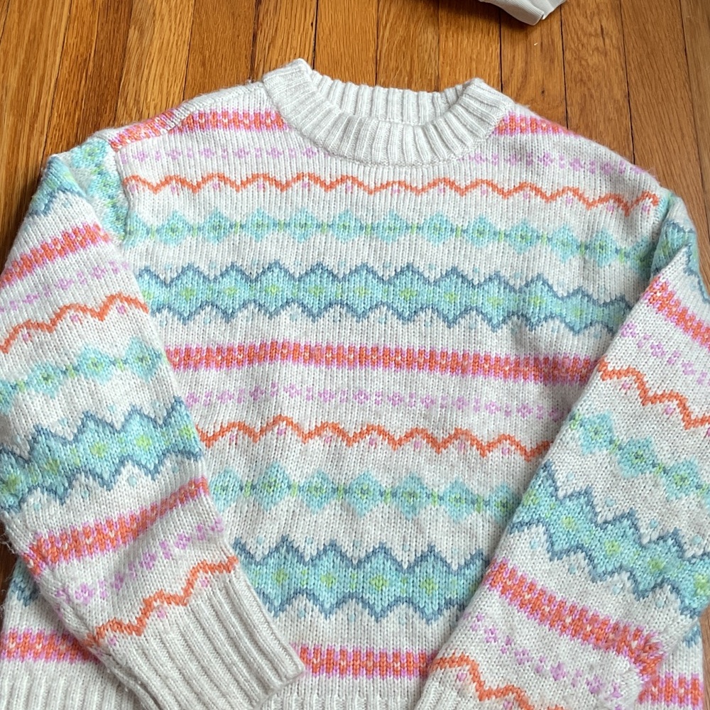 American Eagle Outfitters Multicolor Crew Neck Sweater